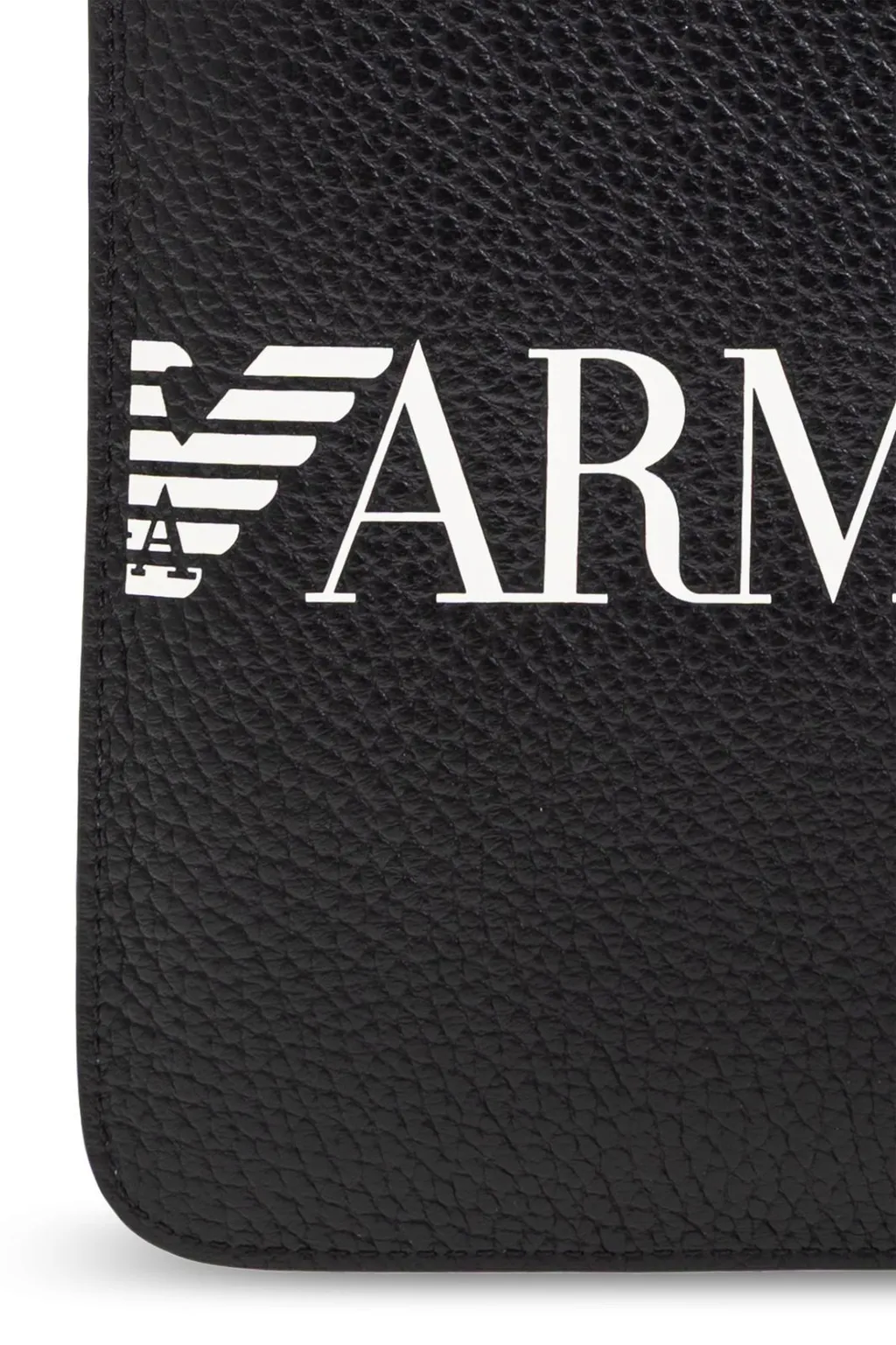 Emporio Armani Logo Printed Zipped Clutch Bag
