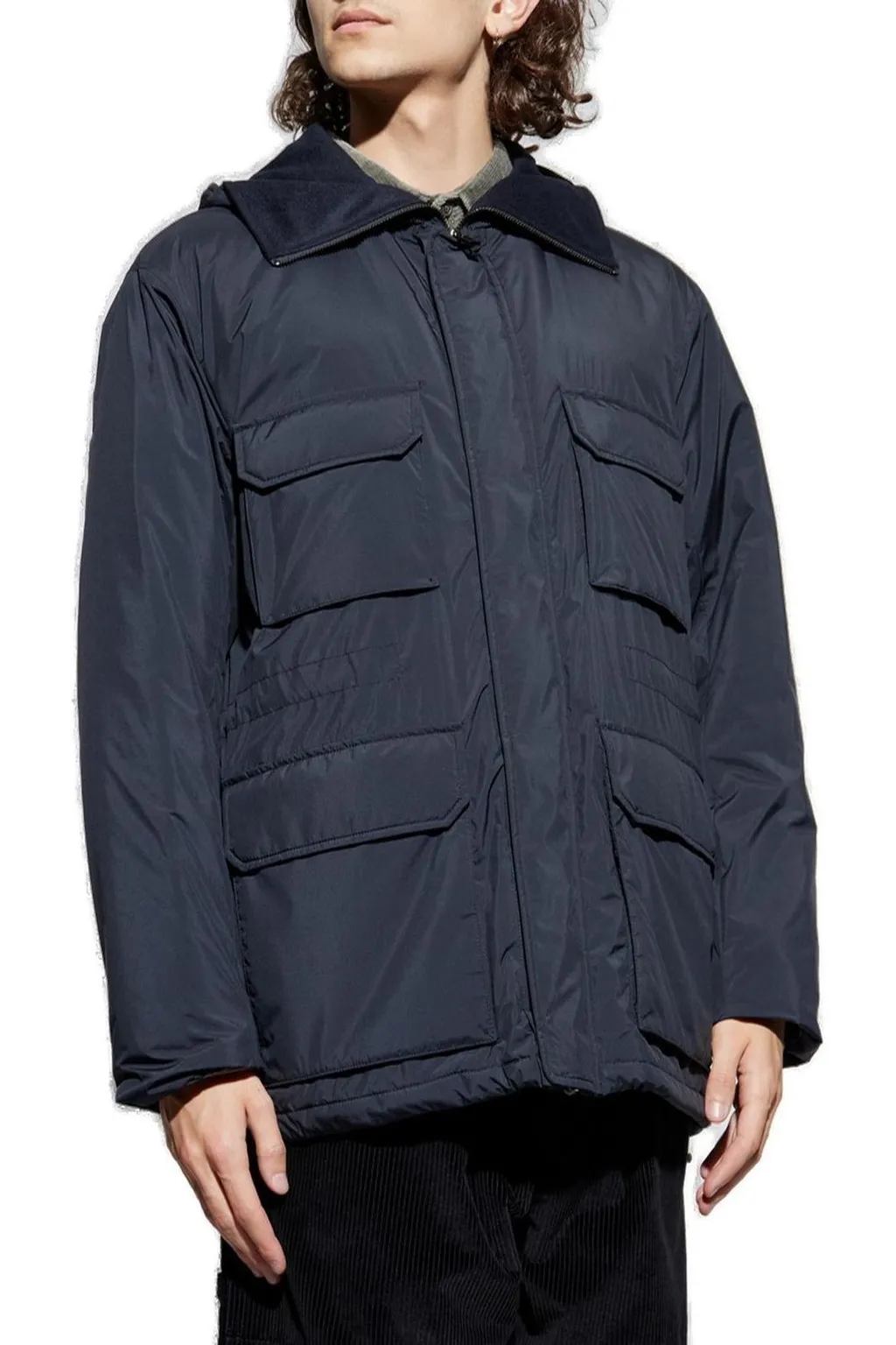 Emporio Armani Pocket Detailed Hooded Jacket