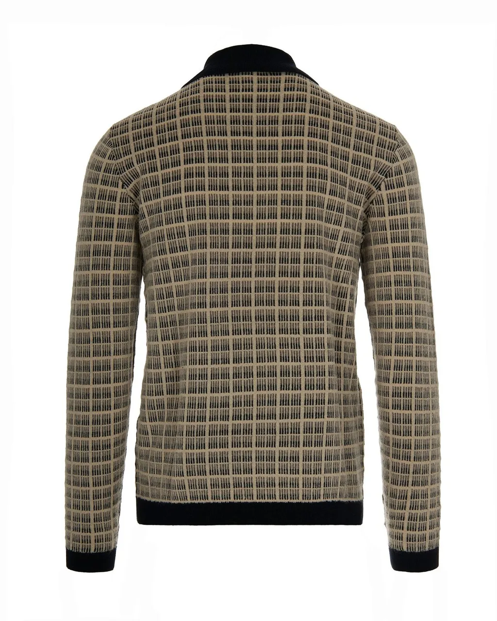 Emporio Armani All-Over Patterned Long-Sleeved Jumper