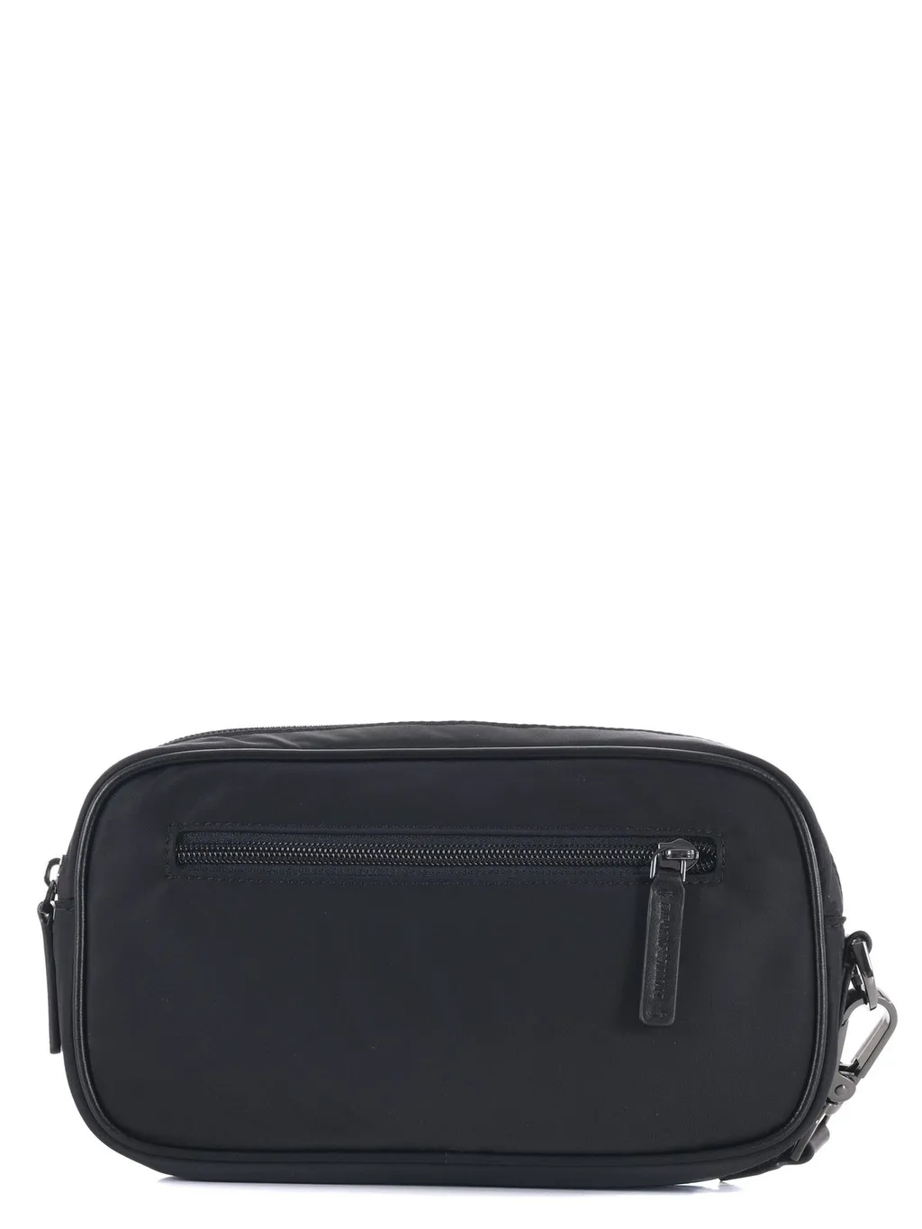 Emporio Armani Logo Plaque Zip-Up Clutch Bag