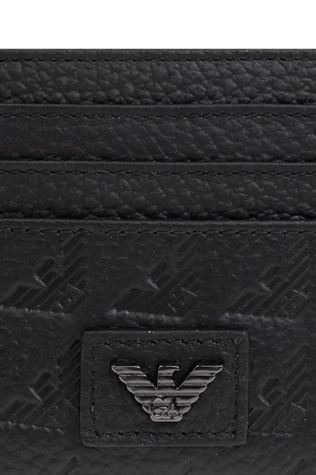 Emporio Armani Logo Plaque Card Holder