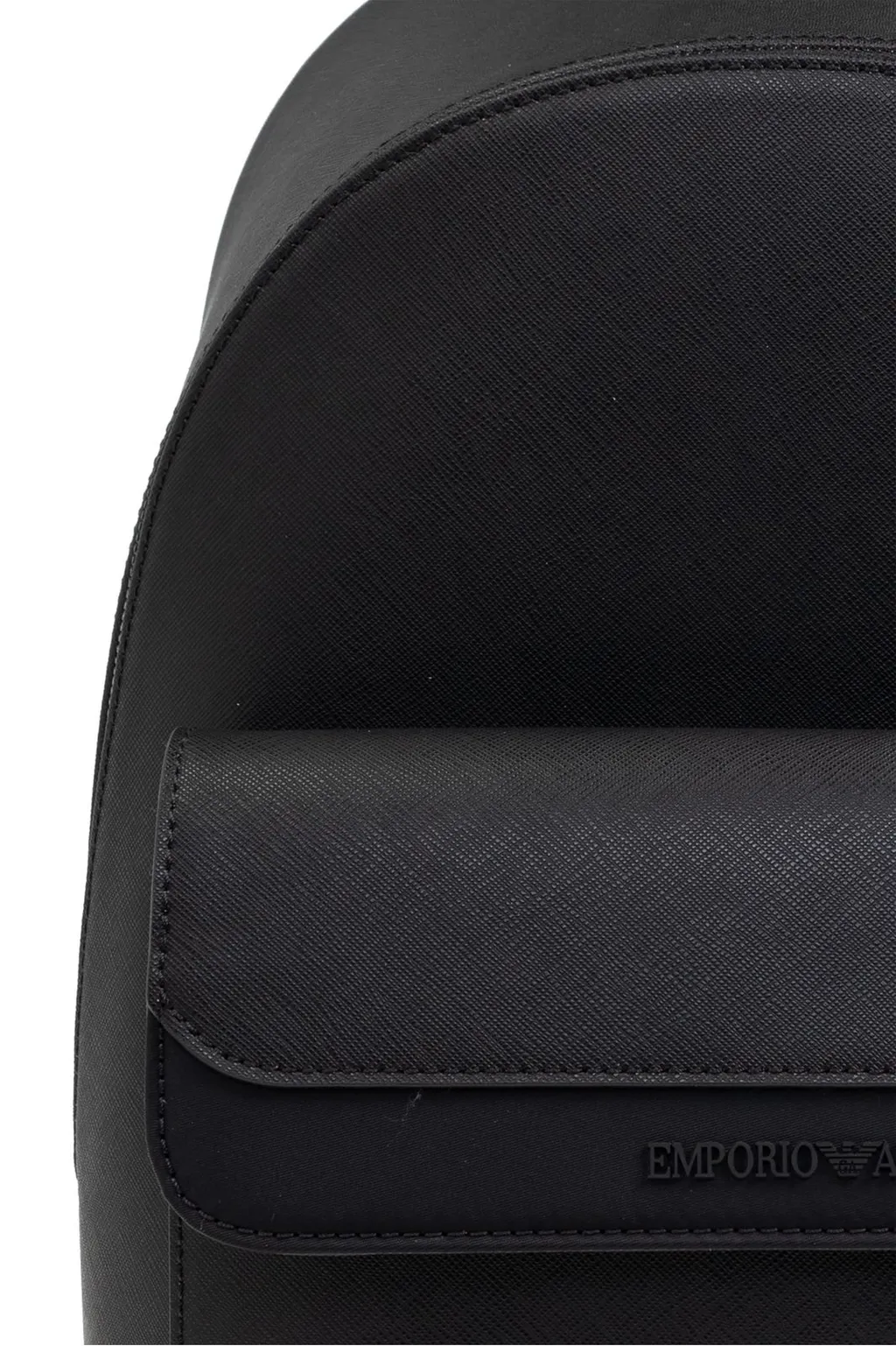 Emporio Armani Logo Debossed Zipped Backpack