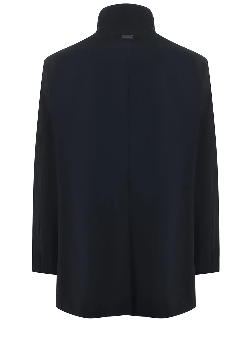 Emporio Armani High-Neck Zipped Mid-Length Coat