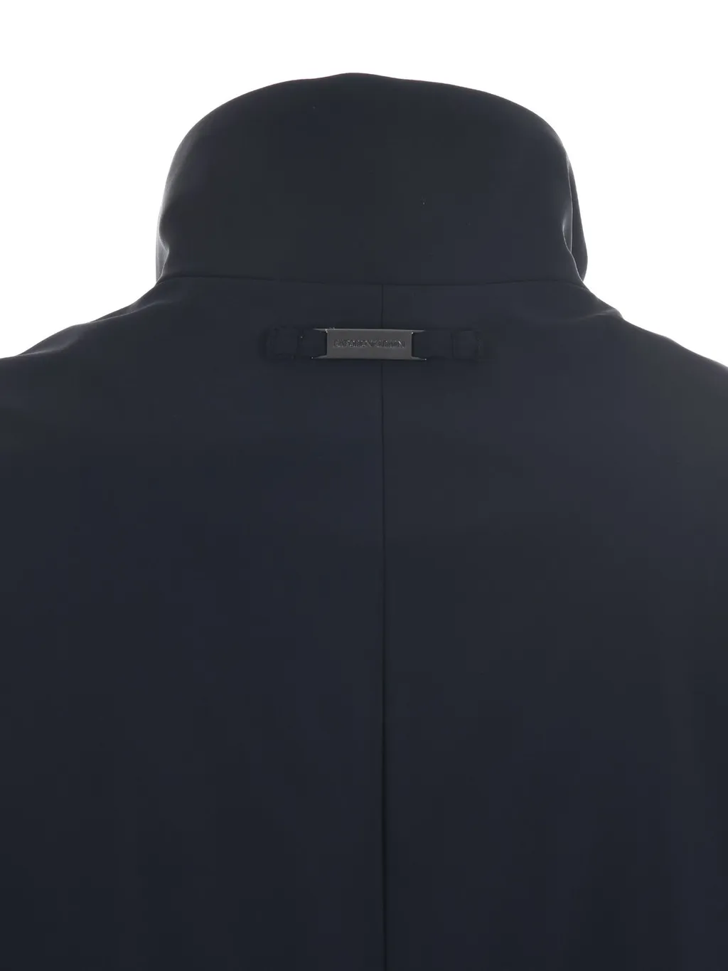 Emporio Armani High-Neck Zipped Mid-Length Coat