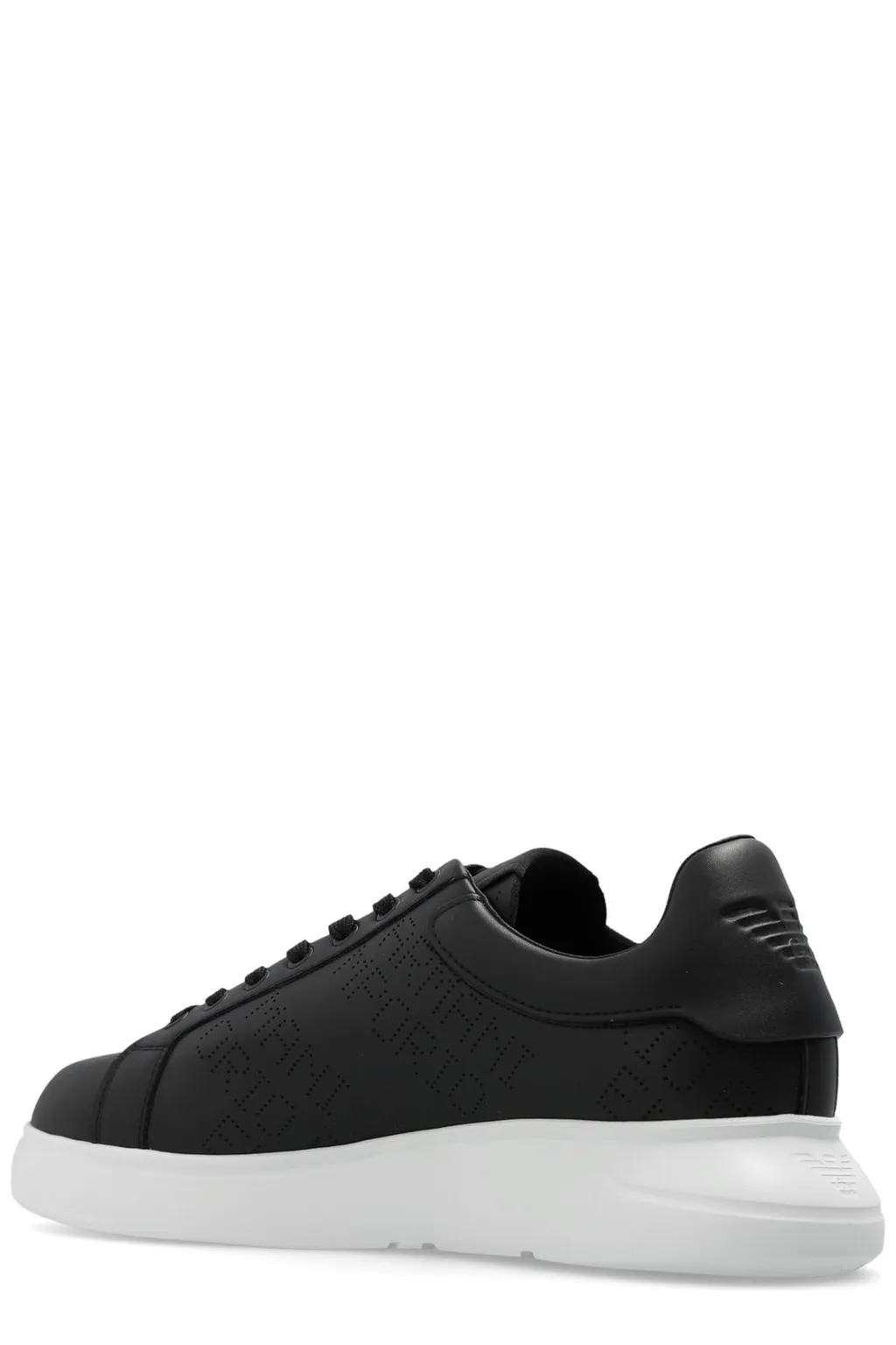 Emporio Armani Logo Perforated Low-Top Sneakers