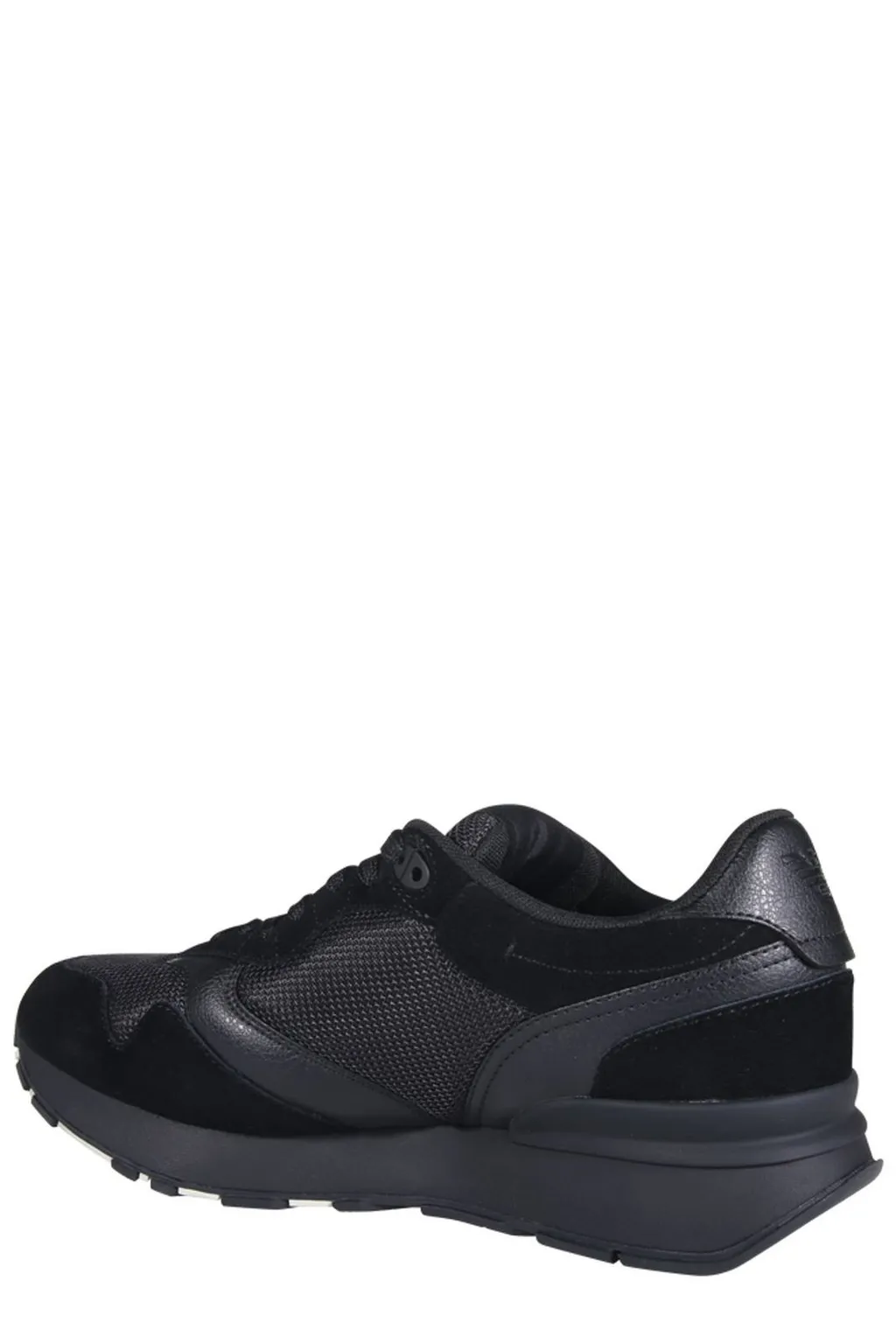 Emporio Armani Logo Embroidered Mesh Panelled Sneakers