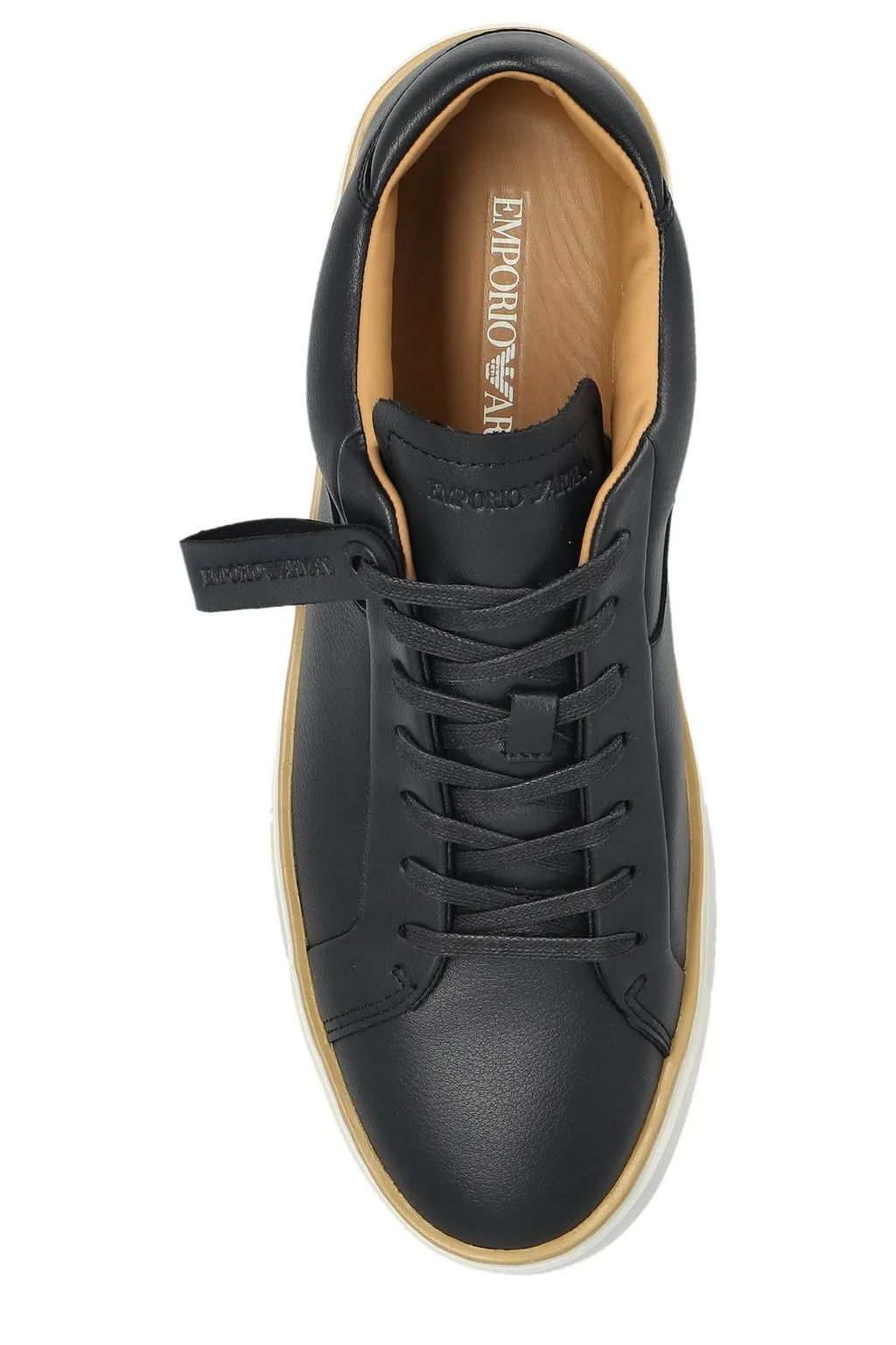 Emporio Armani Logo Embossed Sneakers