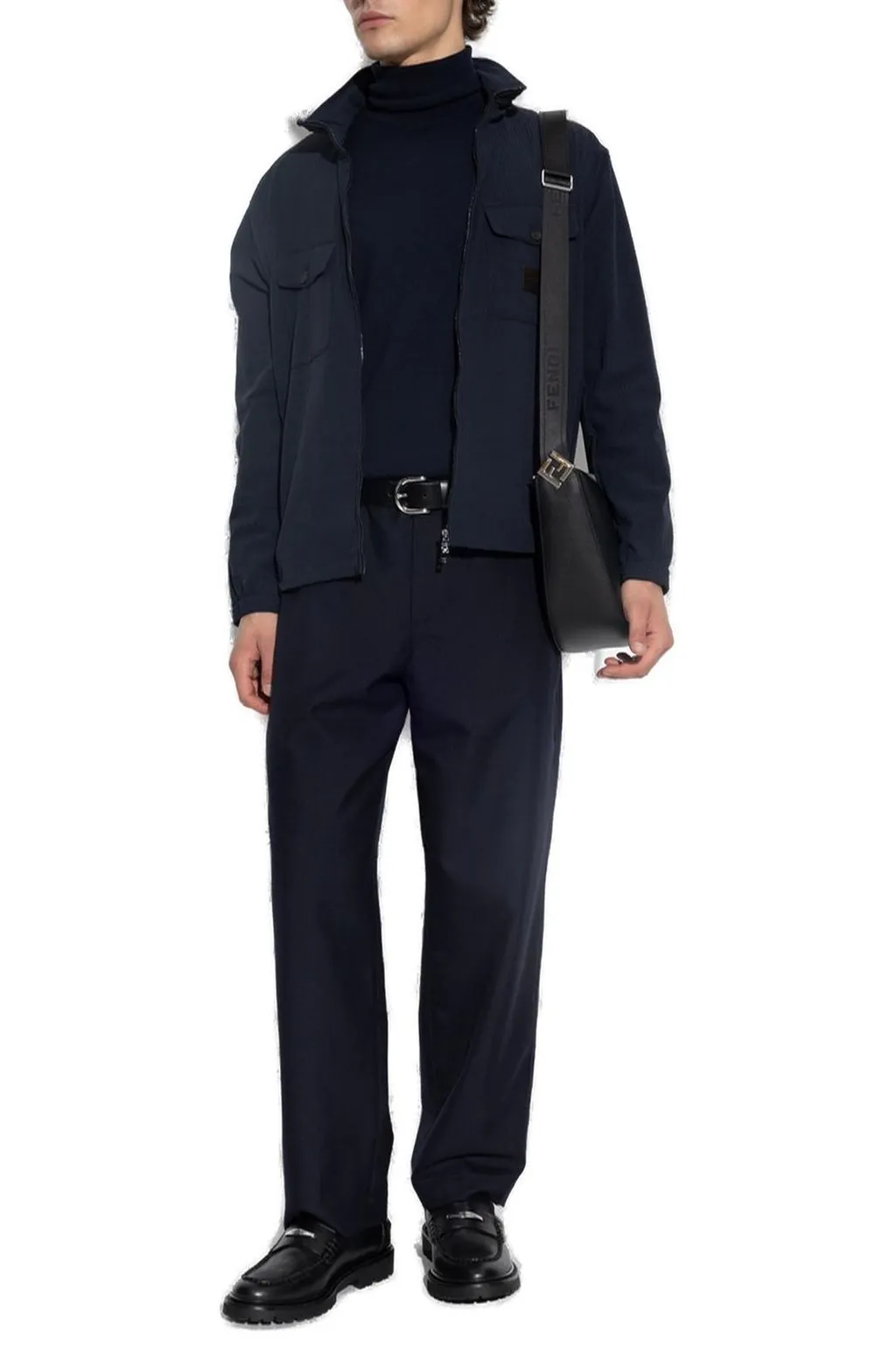 Emporio Armani Logo-Patch Zipped Jacket