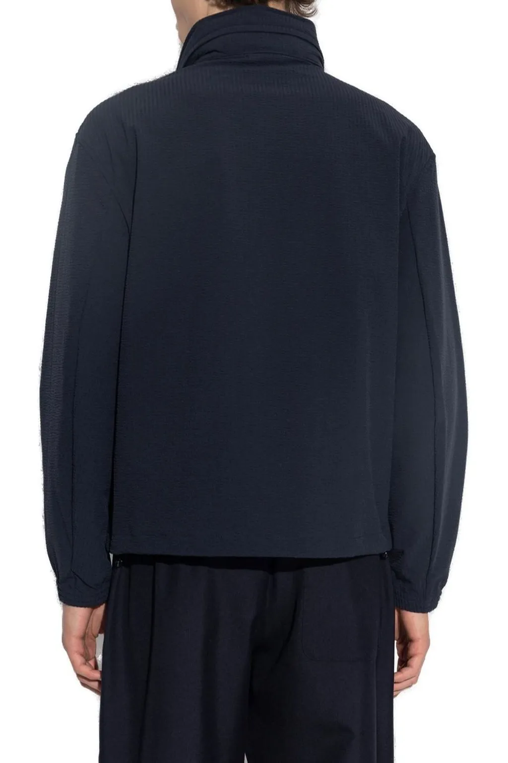 Emporio Armani Logo-Patch Zipped Jacket