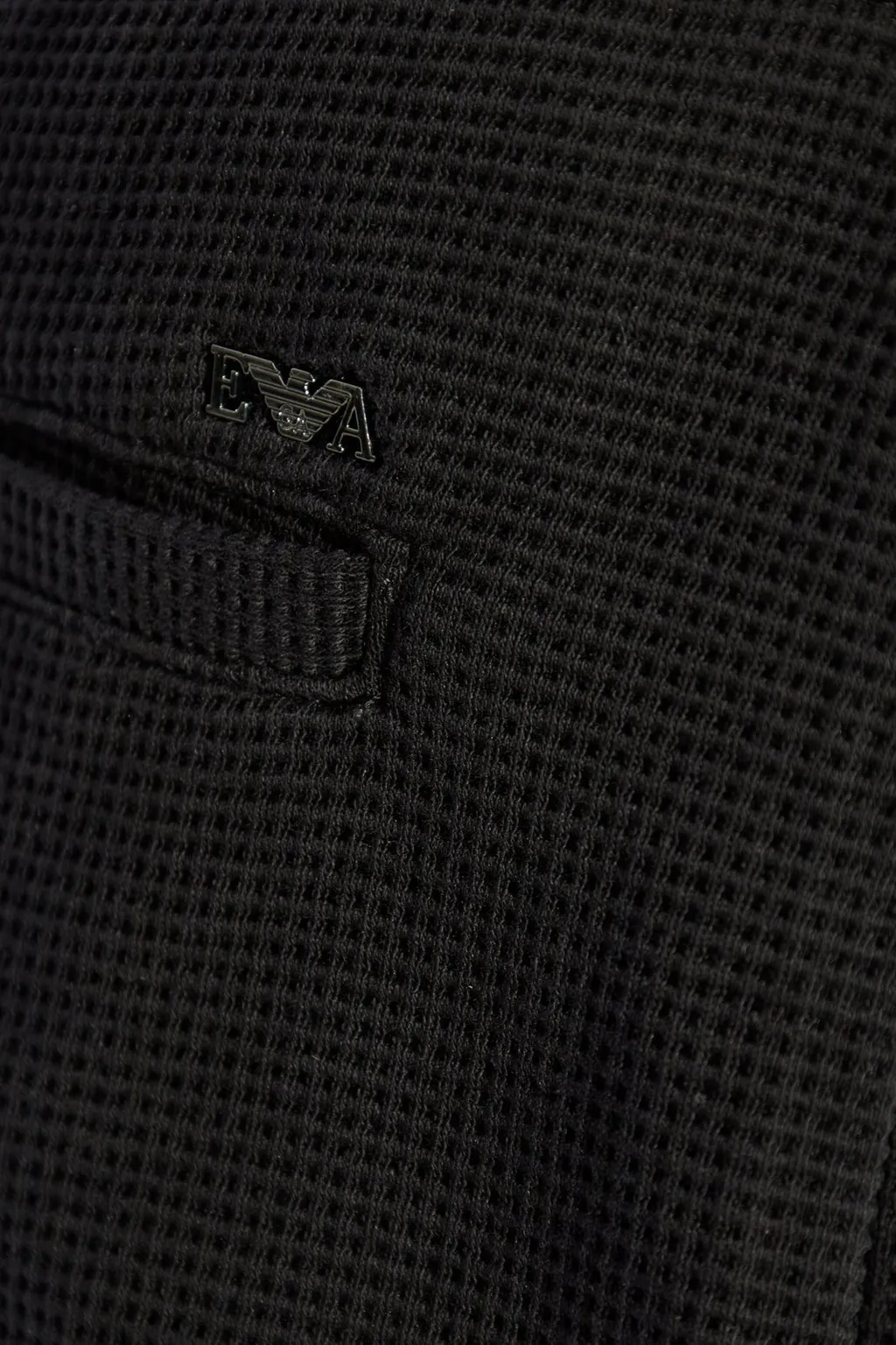 Emporio Armani Logo Plaque Tapered Pants