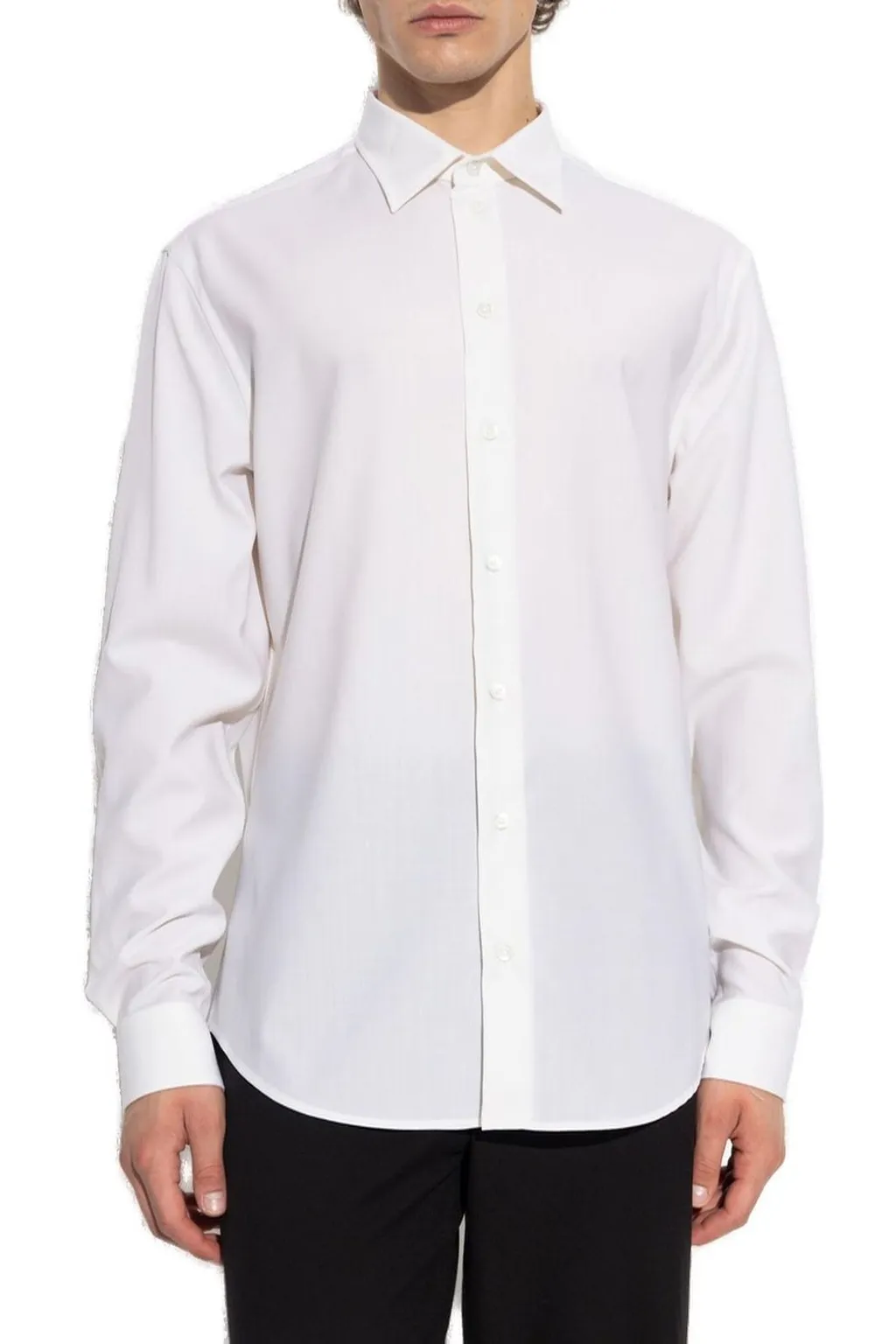 Emporio Armani Long-Sleeved Button-Up Shirt