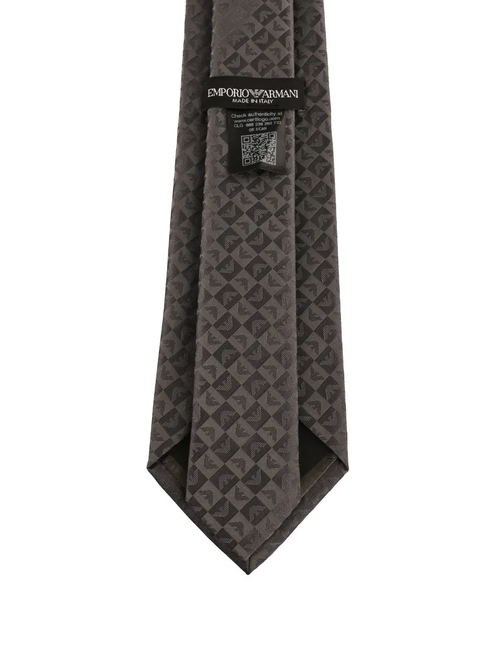 Emporio Armani Jacquard Pattern Pointed Tip Tie