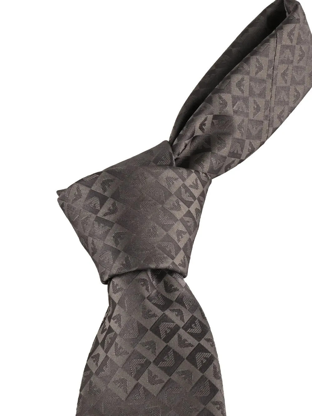 Emporio Armani Jacquard Pattern Pointed Tip Tie
