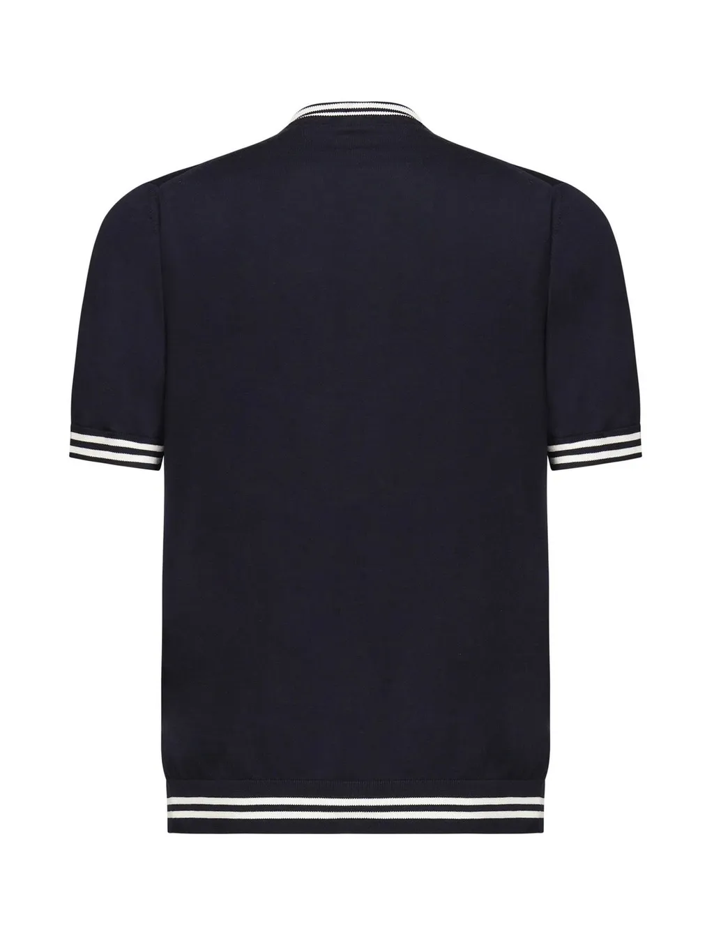 Eleventy Striped Trim T-Shirt