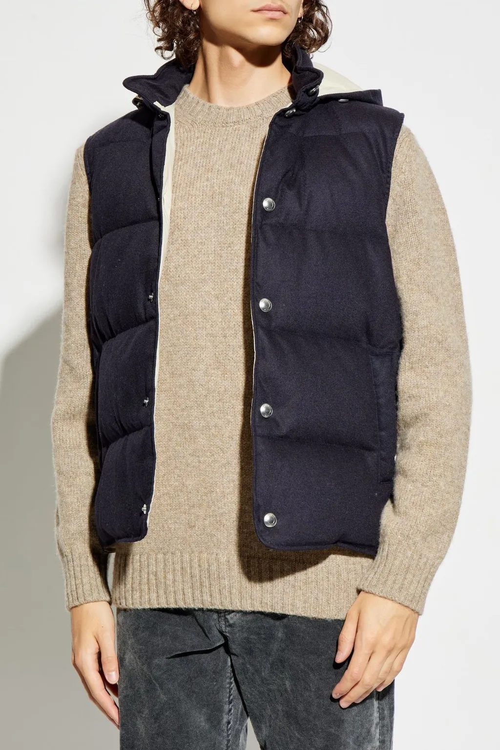 Eleventy Quilted Hooded Vest
