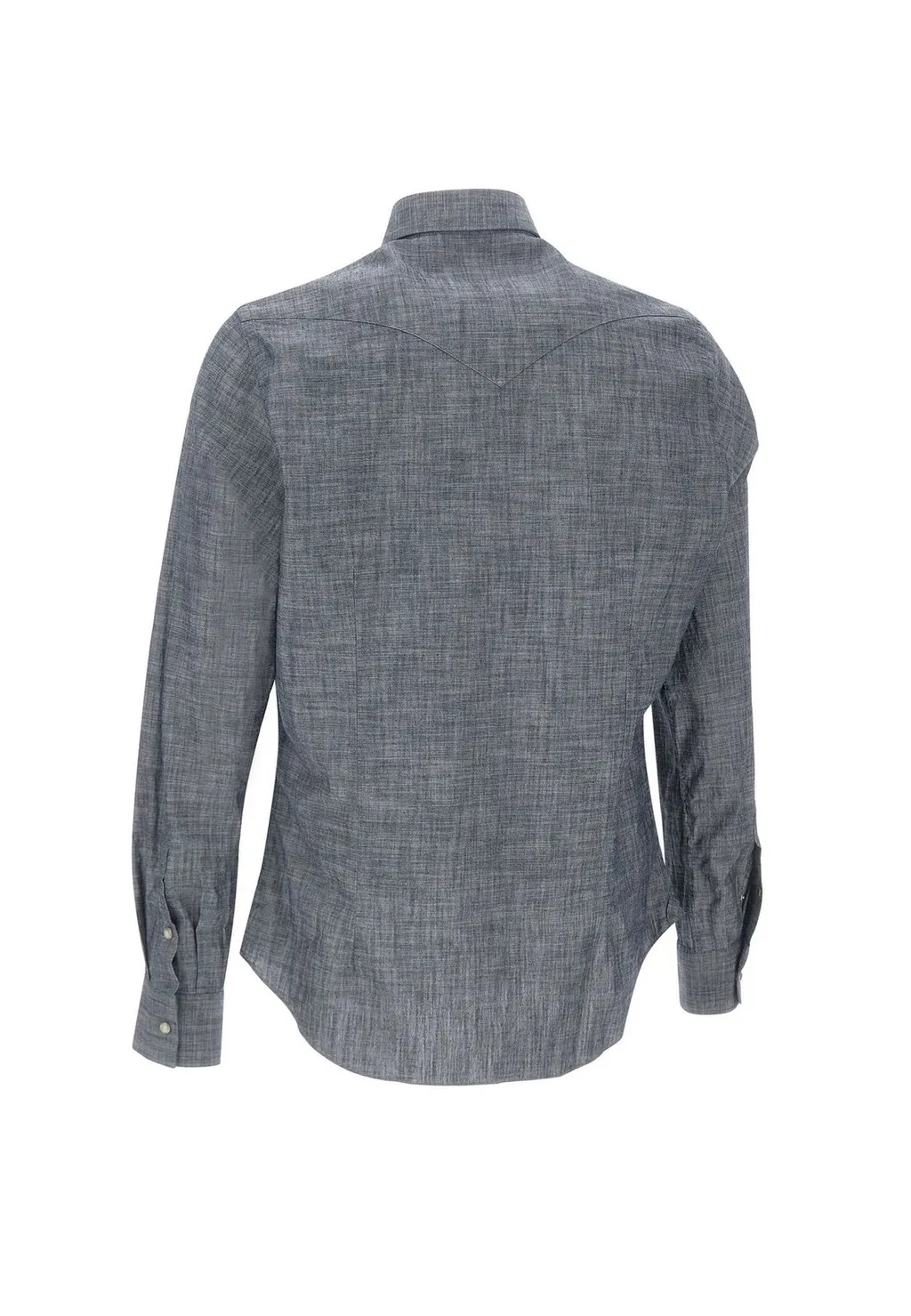 Eleventy Jewel Button Denim Shirt