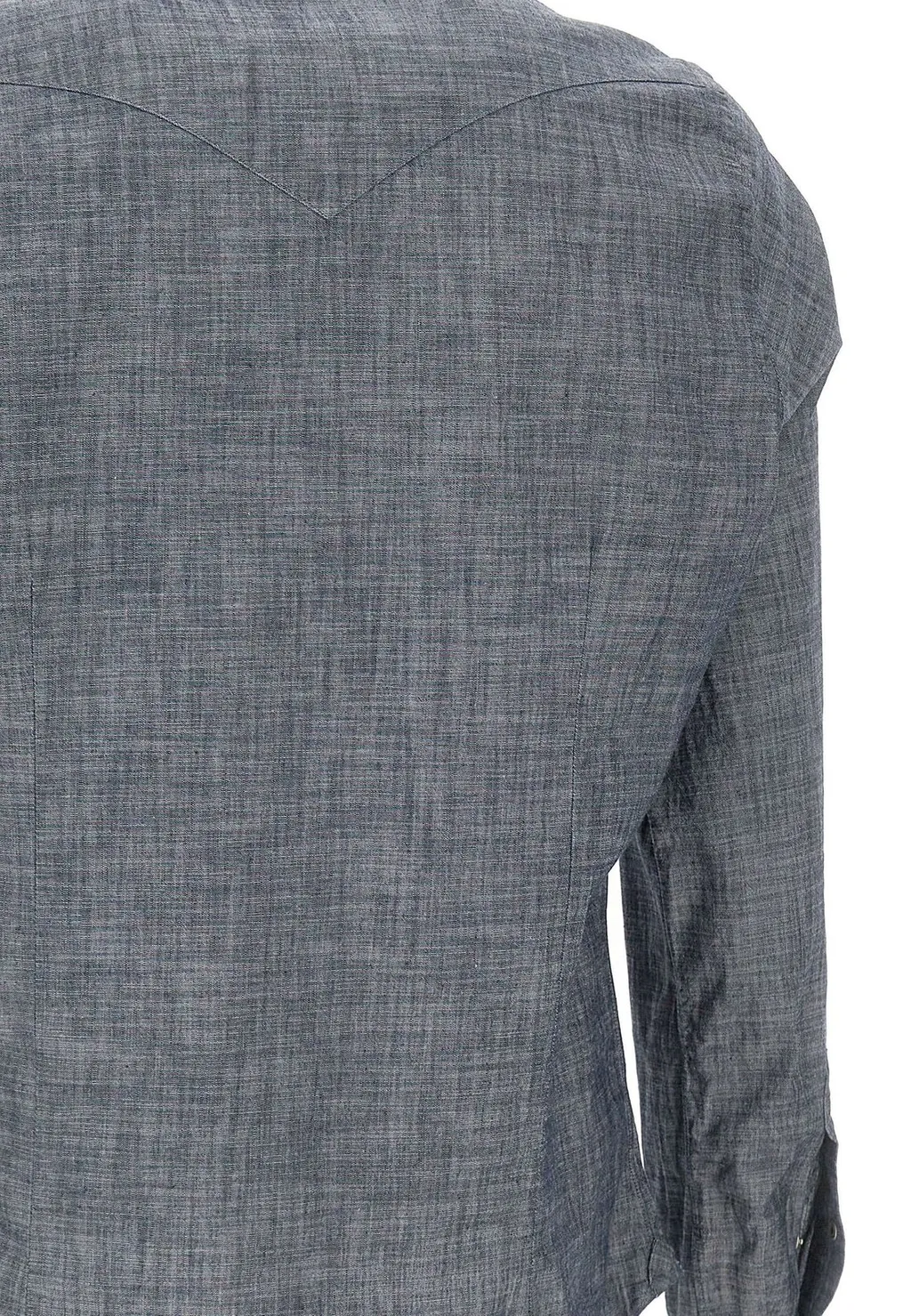 Eleventy Jewel Button Denim Shirt