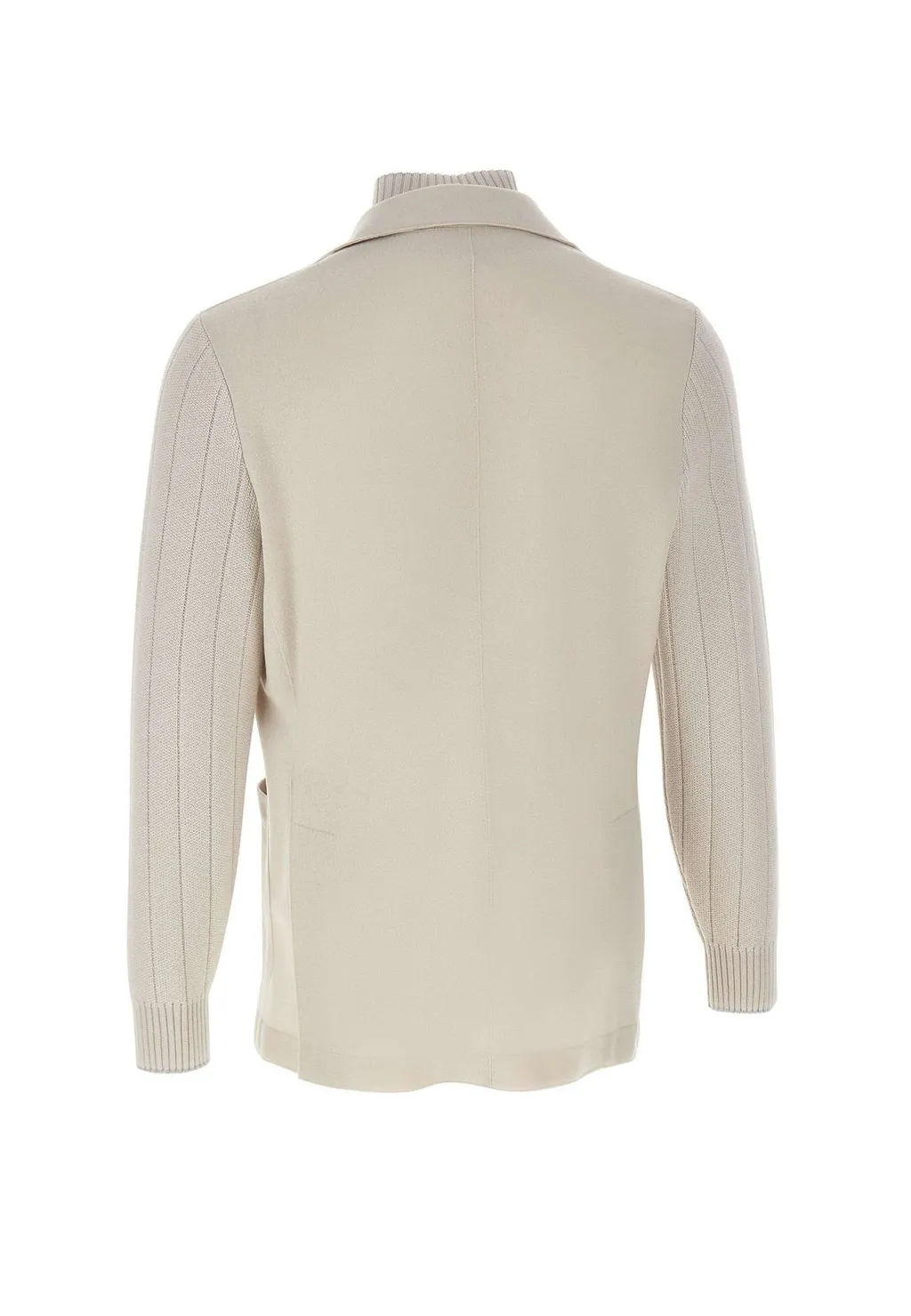 Eleventy Ribbed Knit Blazer Jacket