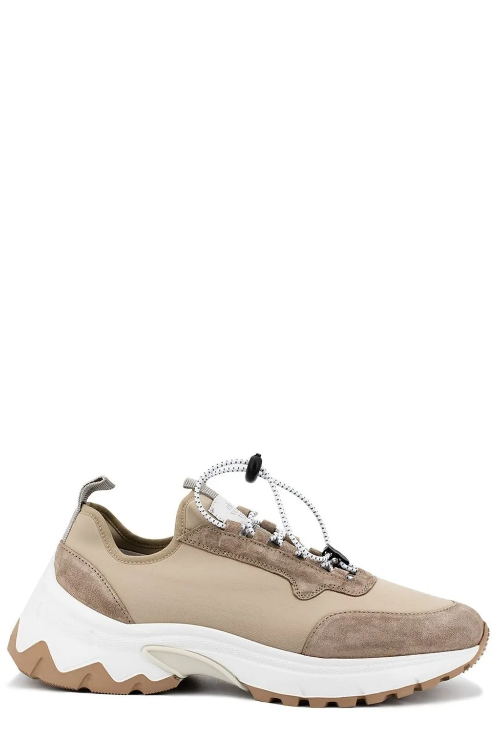 Eleventy Logo Patch Lace Up Sneakers