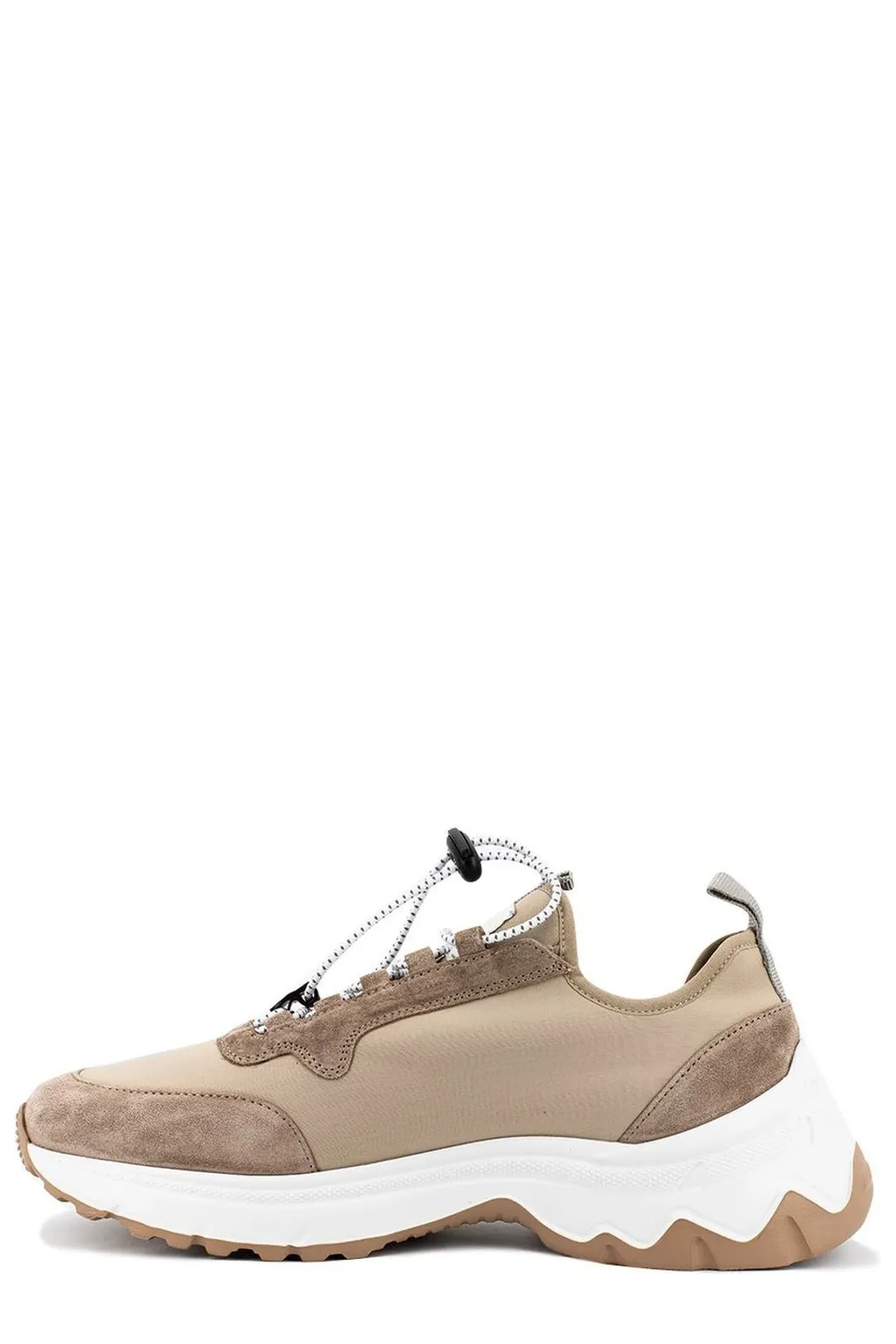 Eleventy Logo Patch Lace Up Sneakers