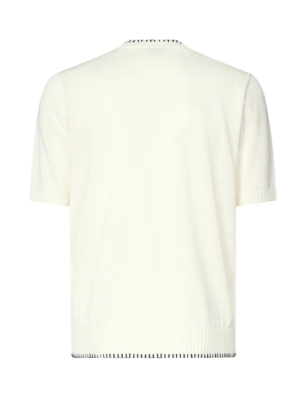 Eleventy Contrast Stitch Crew Neck T-Shirt