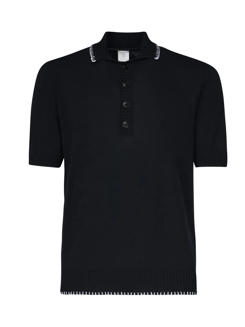 Eleventy Contrast Trim Polo Shirt