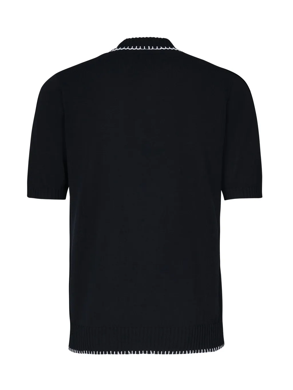 Eleventy Contrast Trim Polo Shirt