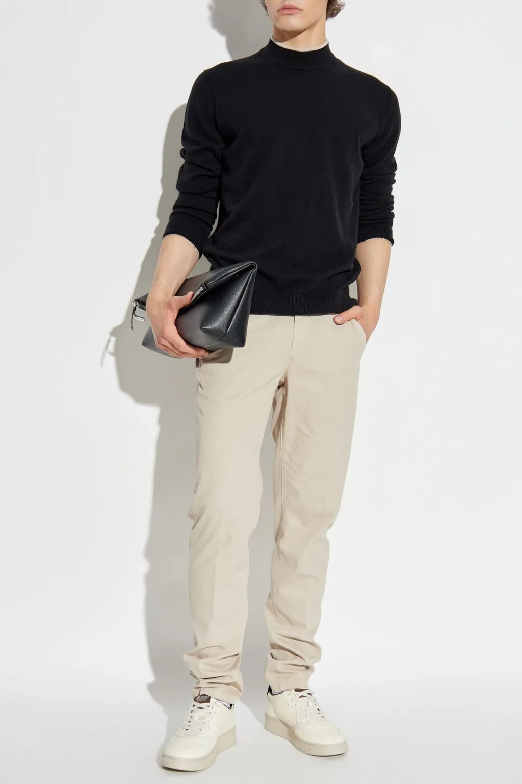 Eleventy Mock Neck Knit Sweater