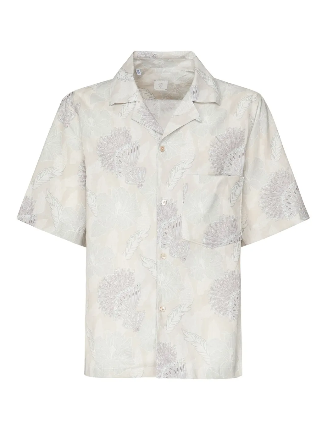 Eleventy Floral Short Sleeve Shirt