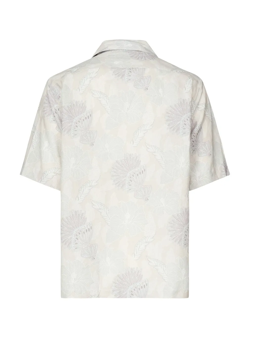 Eleventy Floral Short Sleeve Shirt