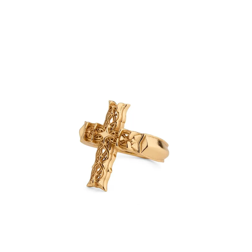 Emanuele Bicocchi Reissue Large Notre Dame Cross Ring