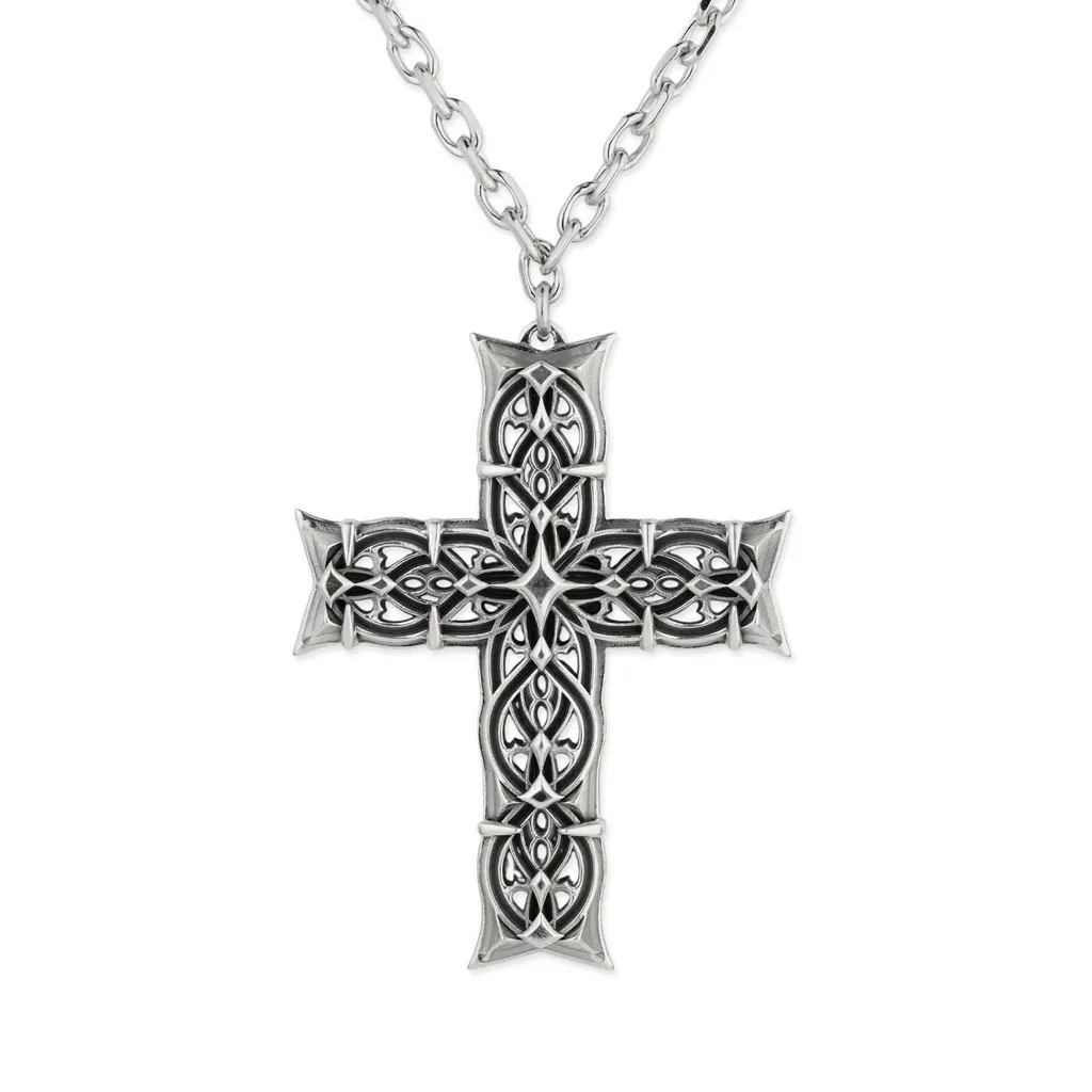 Emanuele Bicocchi Oversize Notre Dame Cross Necklace