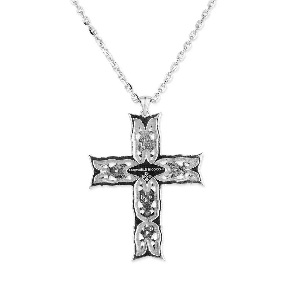 Emanuele Bicocchi Oversize Notre Dame Cross Necklace