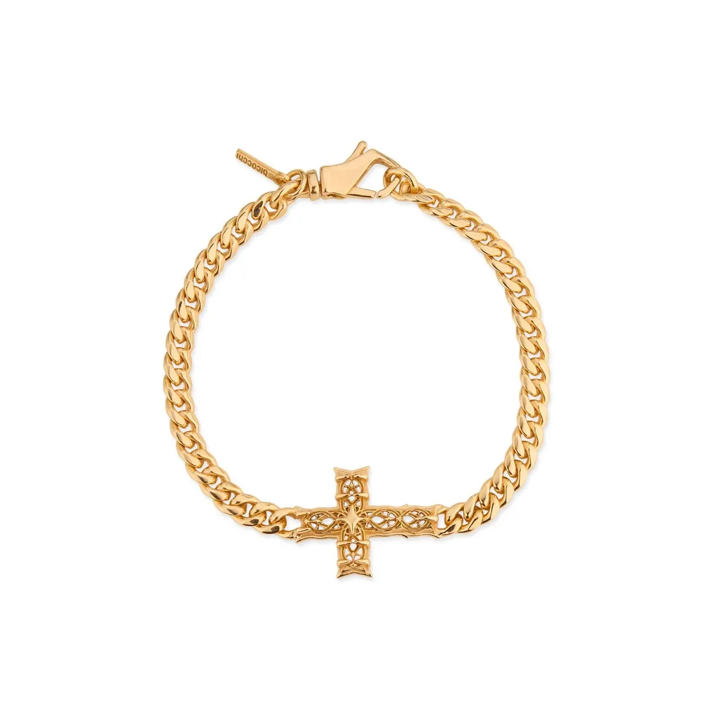 Emanuele Bicocchi Notre Dame Cross Chain Bracelet