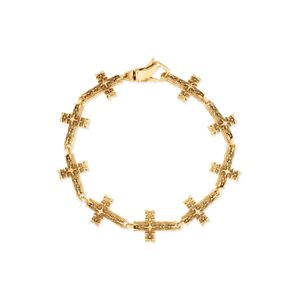 Emanuele Bicocchi Multi Notre Dame Cross Bracelet