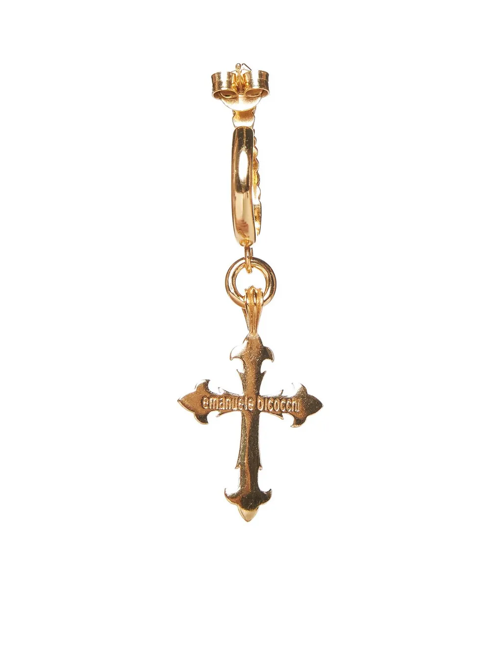Emanuele Bicocchi Cross Drop Single Earring