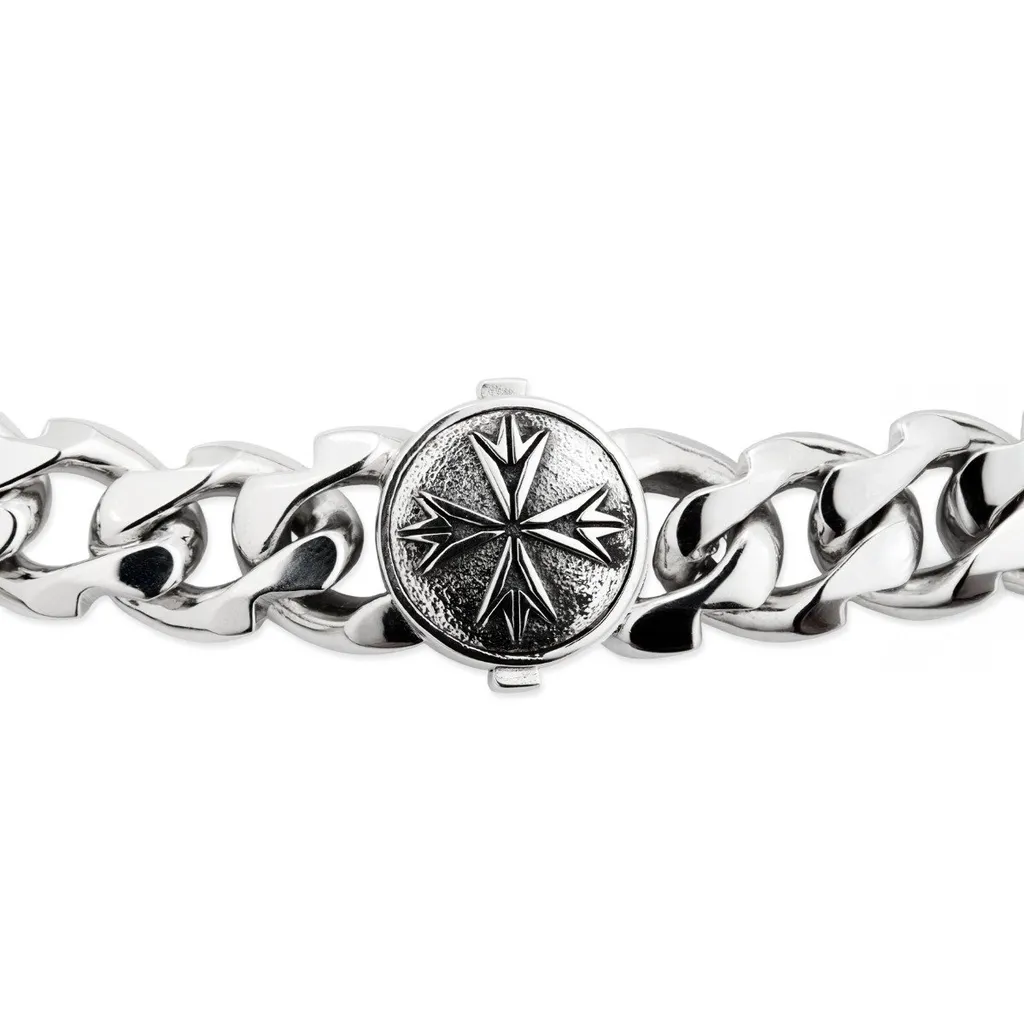 Emanuele Bicocchi Large Logo Chain Bracelet