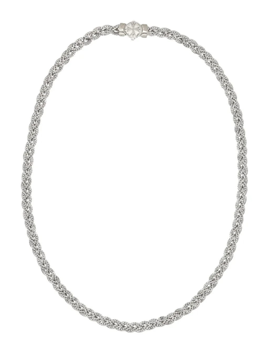Emanuele Bicocchi Diamond-Cut Flat Braided Necklace