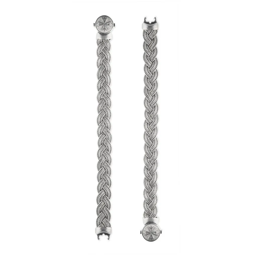 Emanuele Bicocchi Diamond-Cut Flat Braided Choker