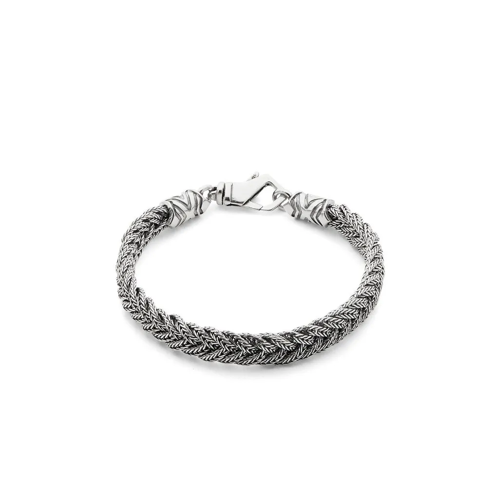 Emanuele Bicocchi Diamond Cut Braided Bracelet