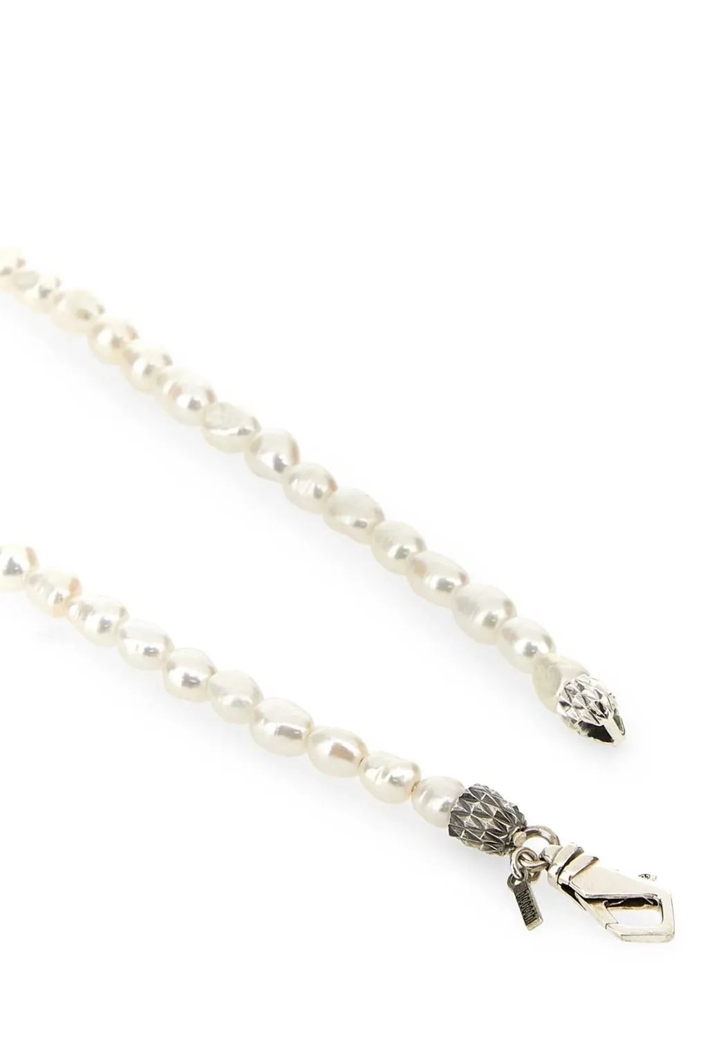 Emanuele Bicocchi Avelli Cross Pendant Pearl Necklace