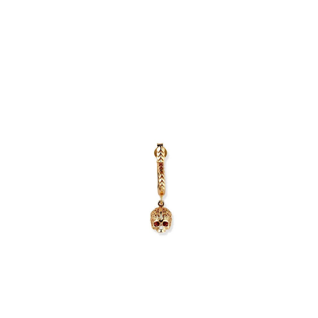 Emanuele Bicocchi Skull Hoop Single Earring