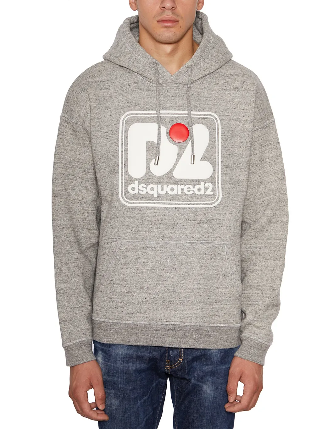 Dsquared2 Logo Printed Drawstring Hoodie