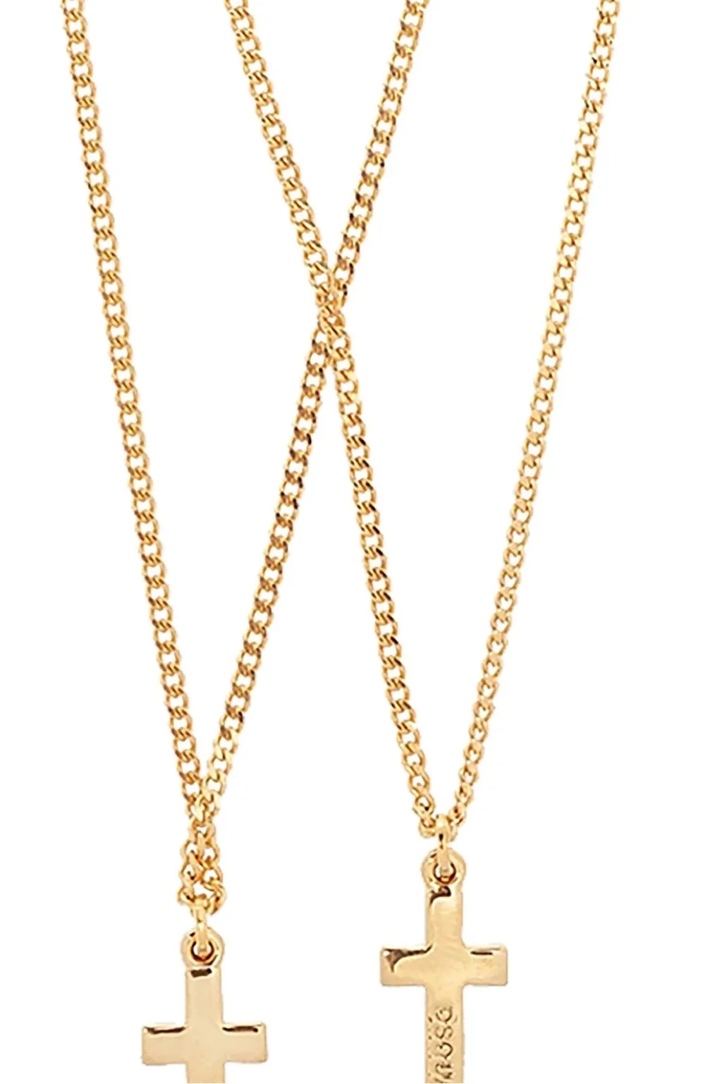 Dsquared2 Double Cross Pendant Necklace