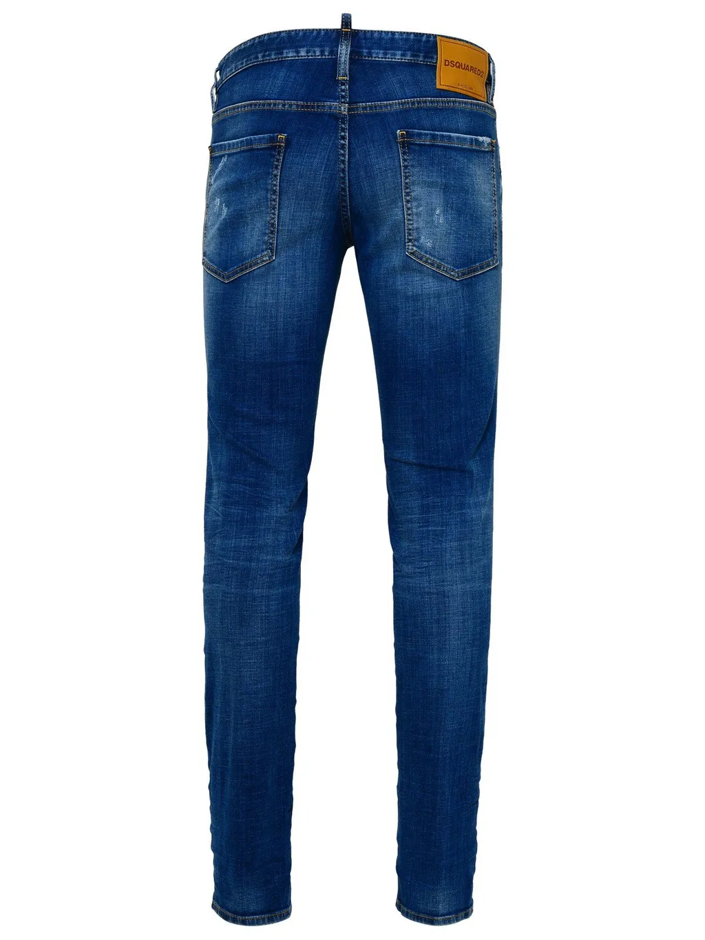 Dsquared2 Logo Patch Distressed Skinny Jeans
