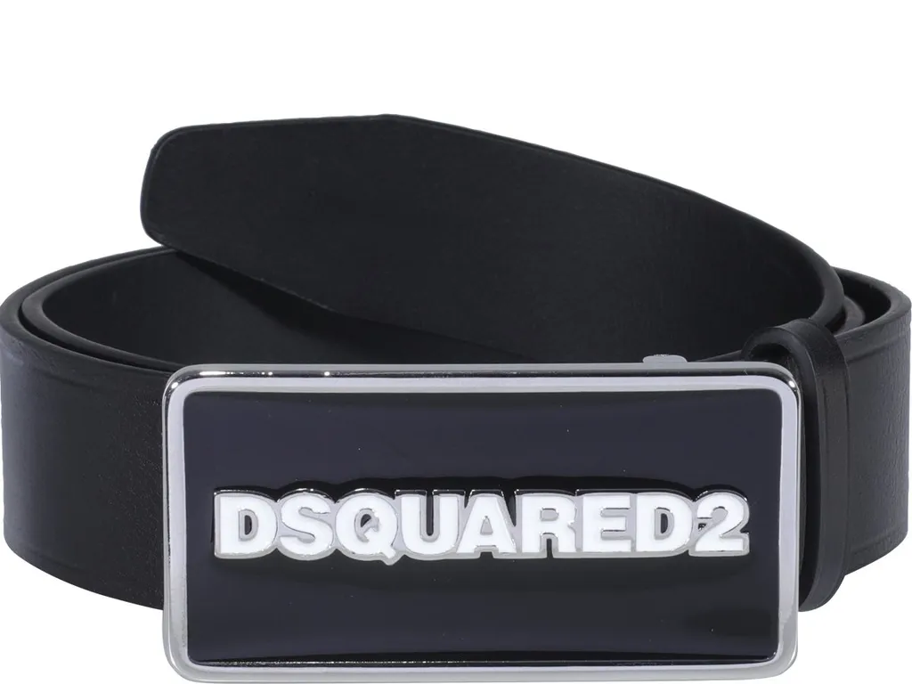 Dsquared2 Logo Plaque Buckle Belt