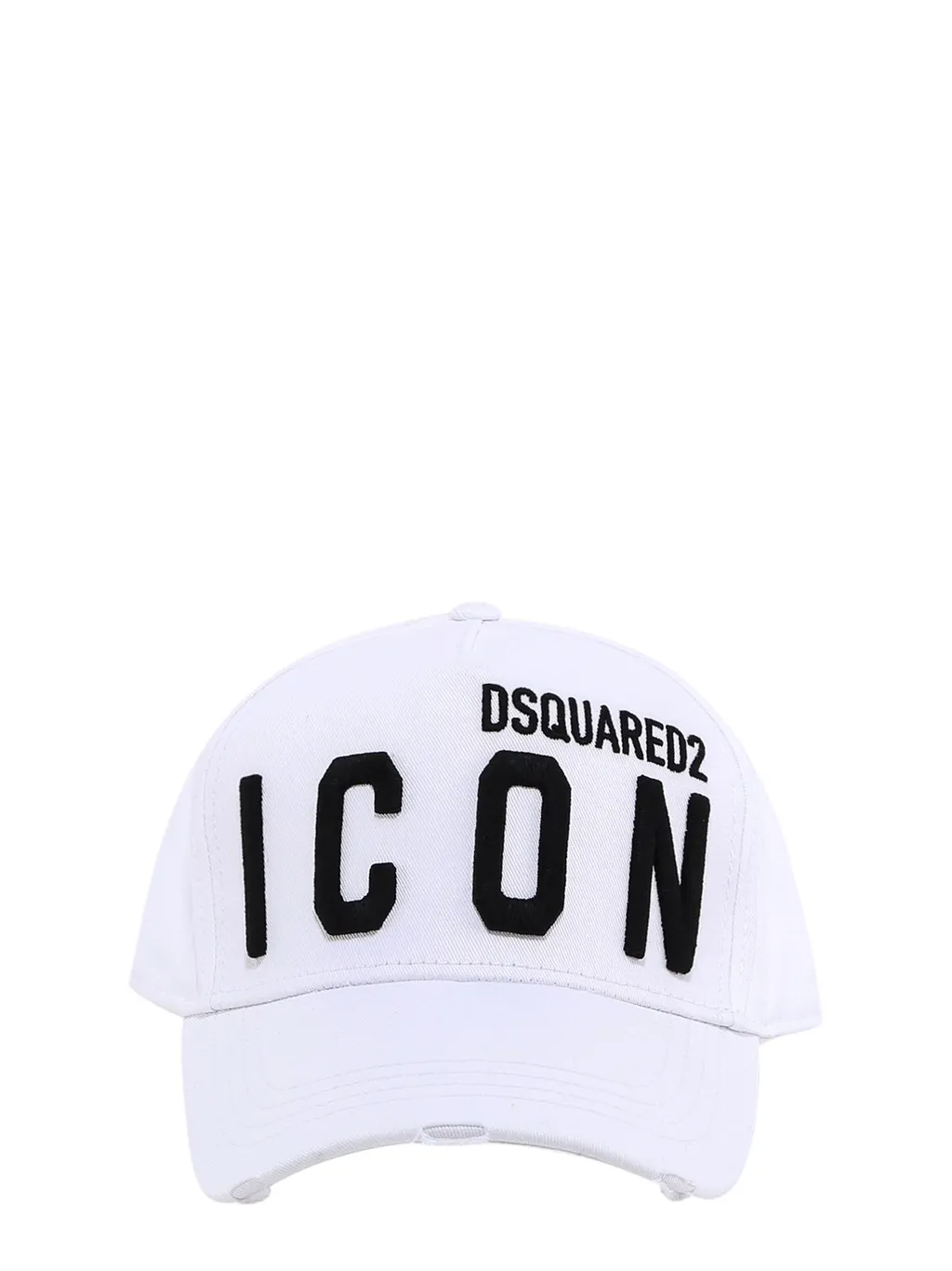 Dsquared2 Icon Logo Embroidered Distressed Baseball Cap