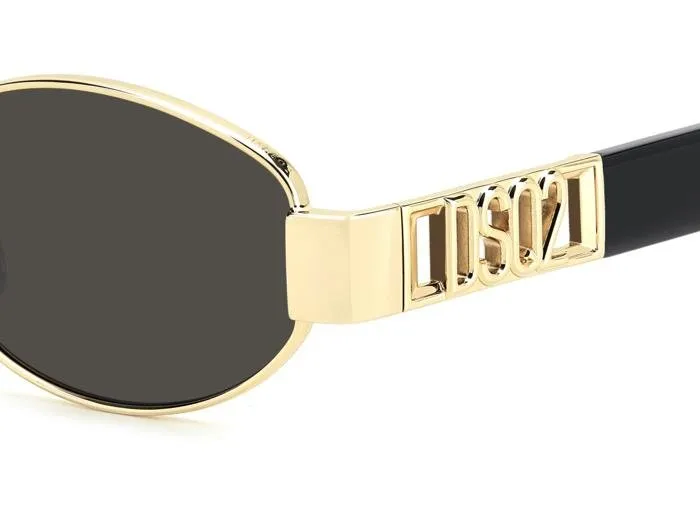 Dsquared2 Hype Matte Oval Frame Sunglasses