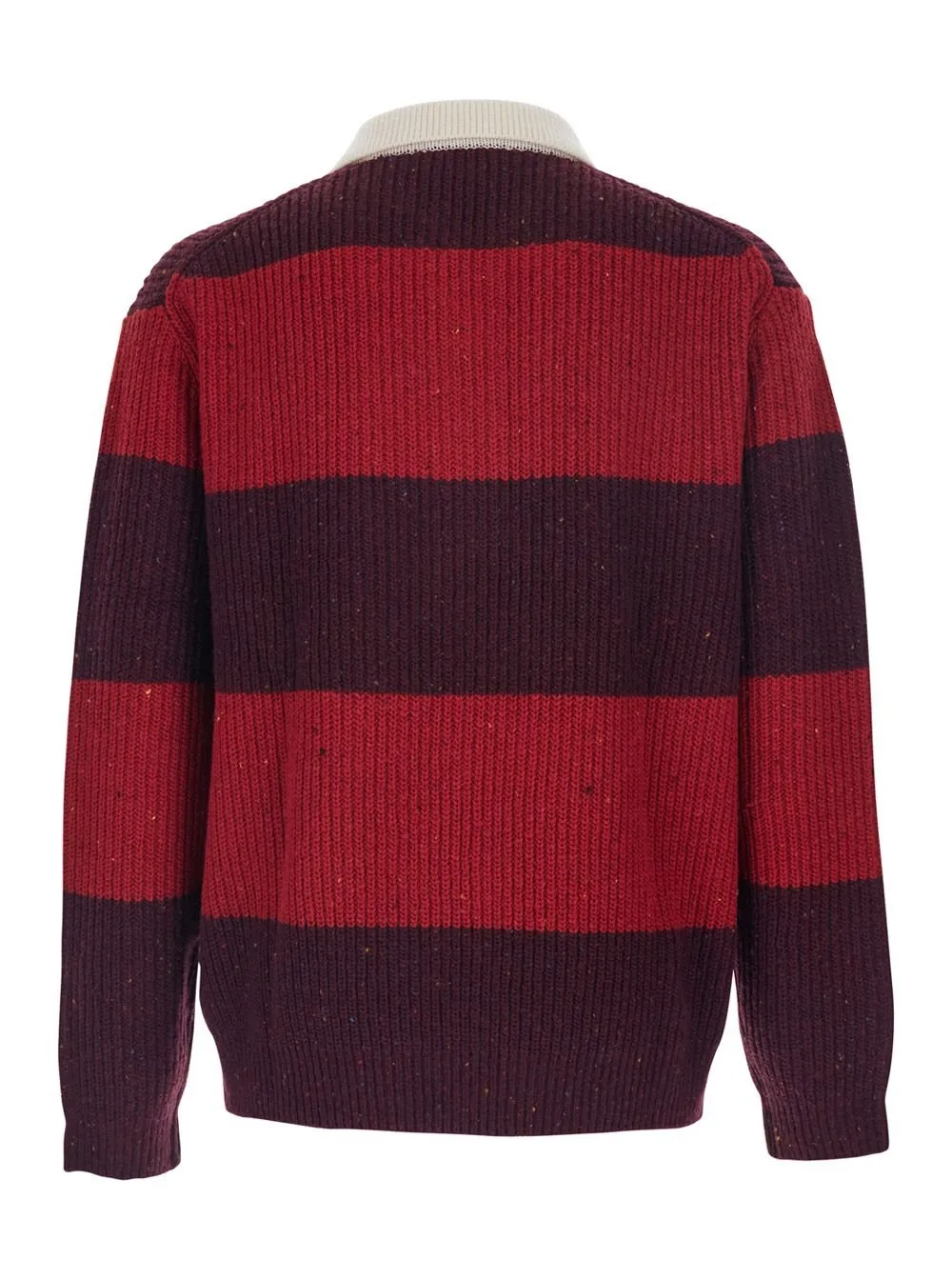 Dunst Ribbed Striped Polo Knitwear