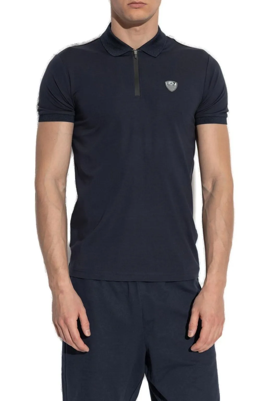 Ea7 Emporio Armani Logo Patch Polo Shirt